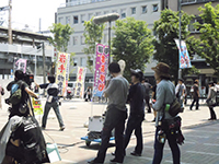 The location where Aki found the flyer for the Iwate Food & Product Exhibition image