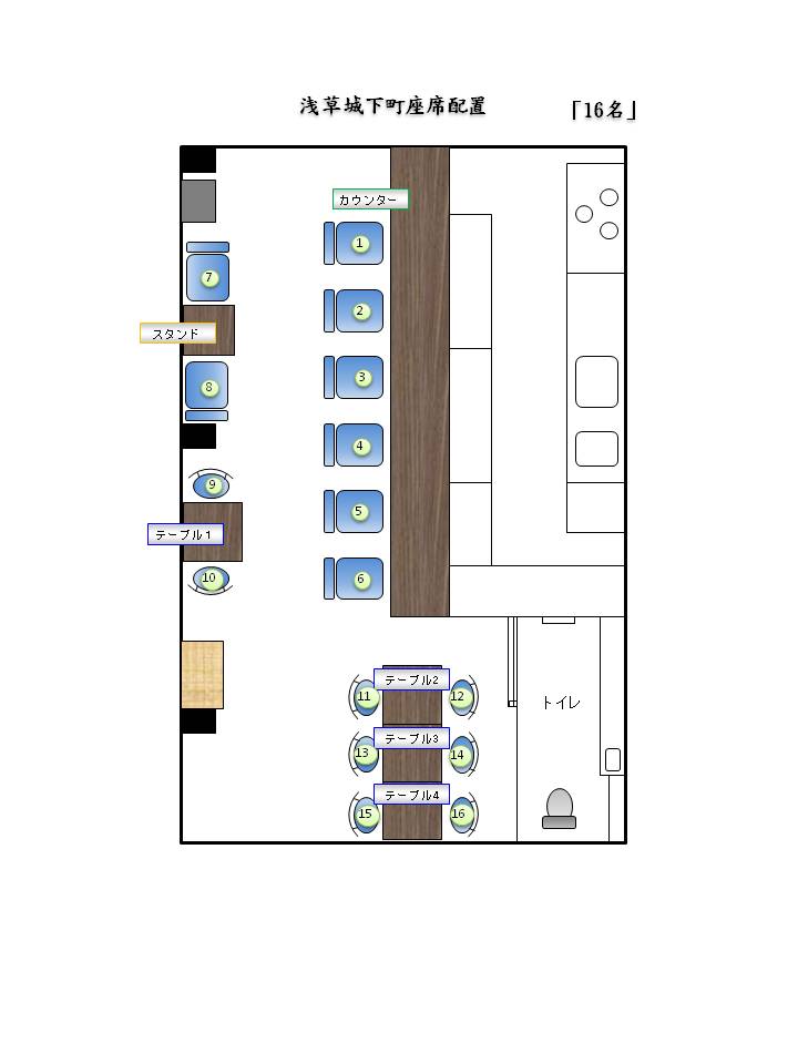 店内配置図