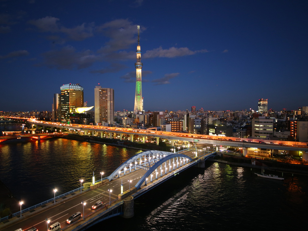 屋上展望テラスからの絶景（夜）