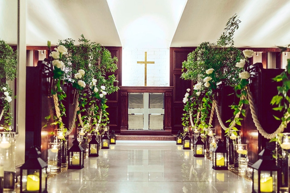 チャペルは55名まで着席可能（3階）