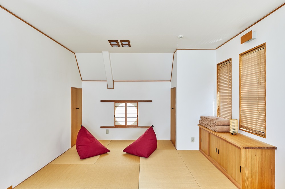 琉球畳を使った畳スペースがあります。