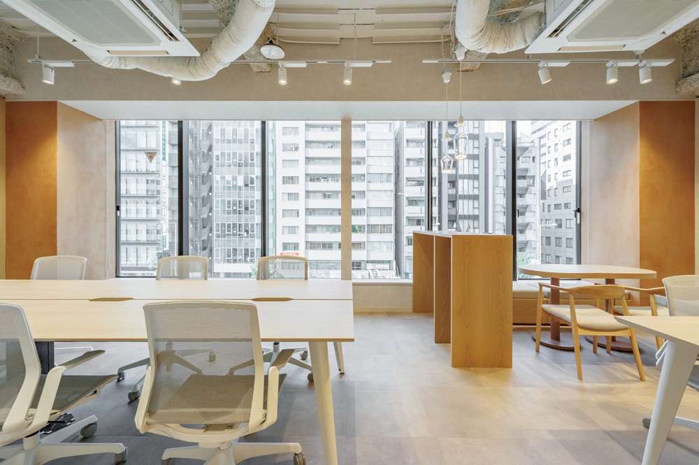 2階4階6階8階:執務室(青山通り沿いで眺めがよく、天高3,5mで、街並みの中のオフィスでの撮影が可能) 2階4階6階8階:執務室(青山通り沿いで眺めがよく、天高3,5mで、街並みの中のオフィスでの撮影が可能)