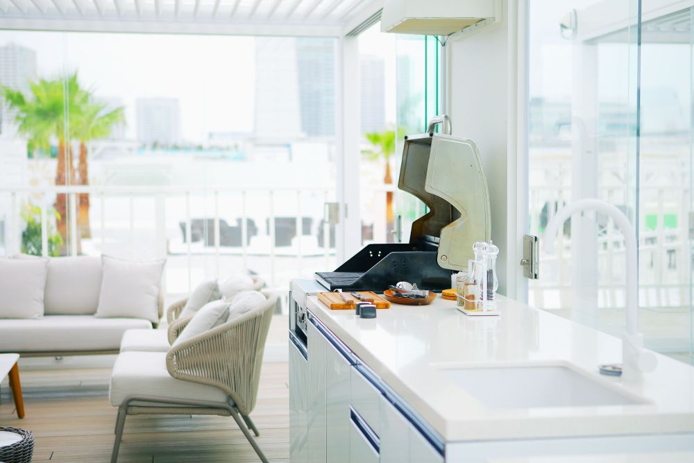 室内BBQキッチン