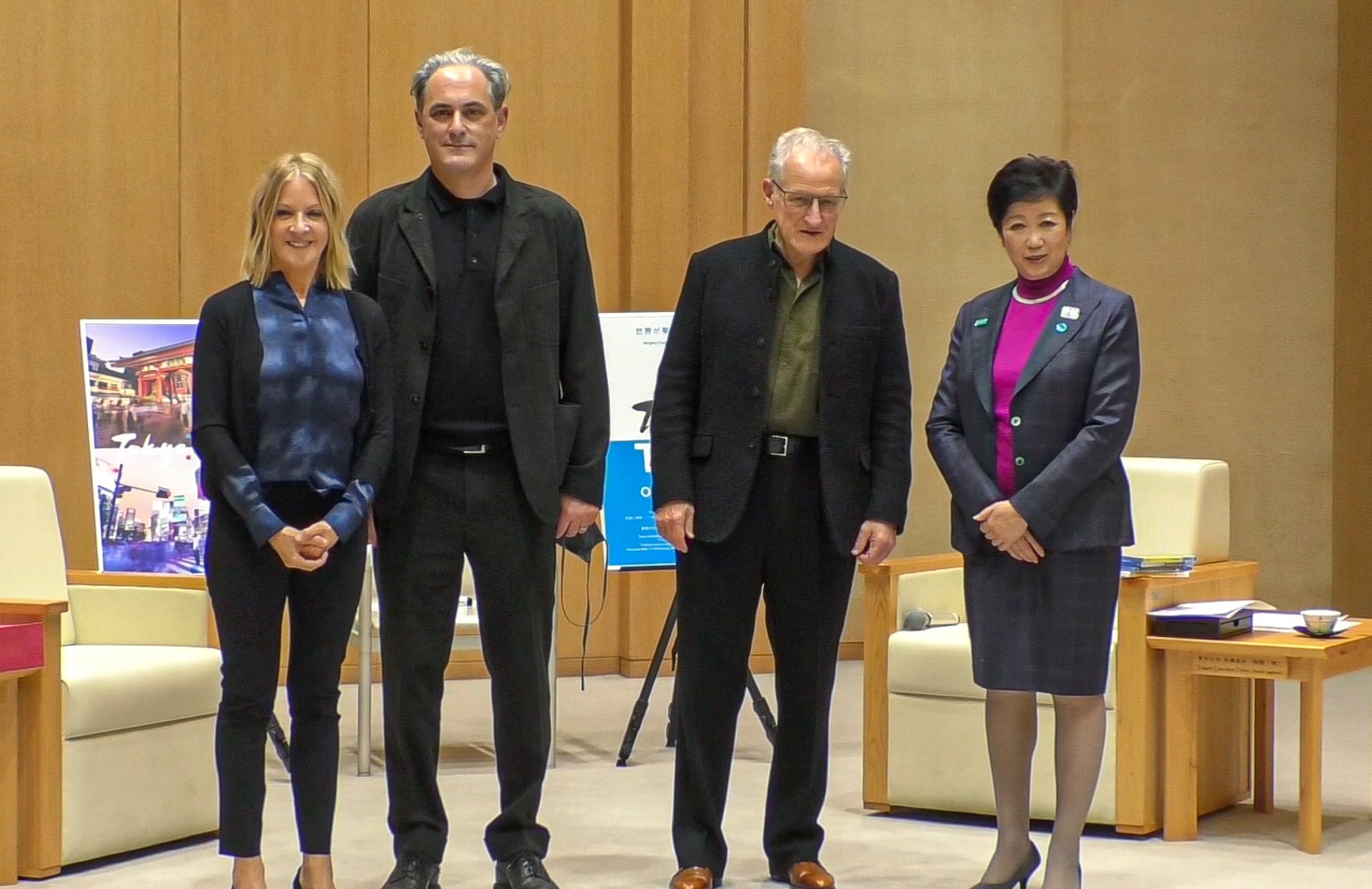  “TOKYO VICE” Director Michael Mann pays a courtesy call on Tokyo Governor Yuriko Koike